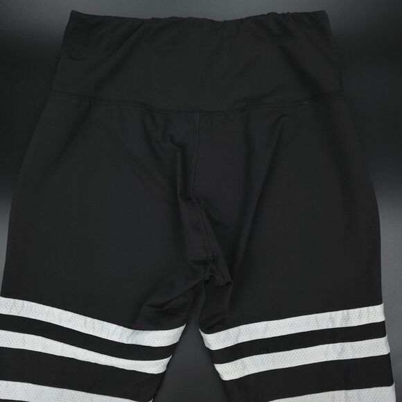 BOMBSHELL Sportswear Thigh High Sock Leggings Black and White Athletic Sporty - Picture 6 of 7